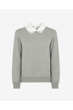 SUDADERA MARKUP GRIS CUELLO...
