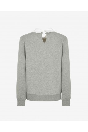 SUDADERA MARKUP GRIS CUELLO...